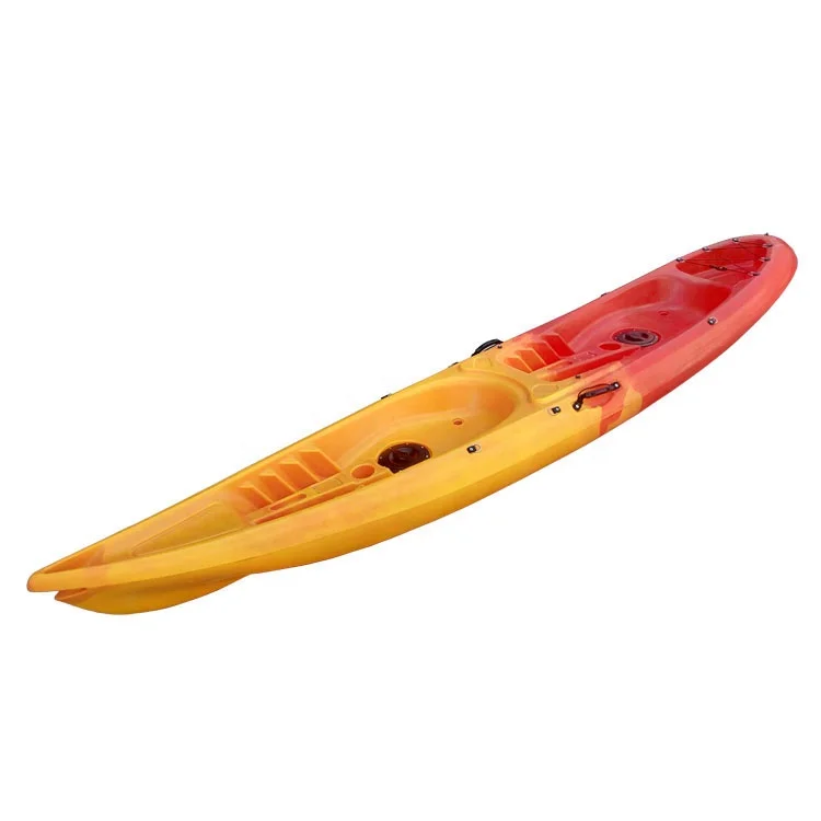 Manufacturers 2 Persons Recreational Kayak 12.8ft LLDPE Travel Canoe Sit On Top Fishing Kayak