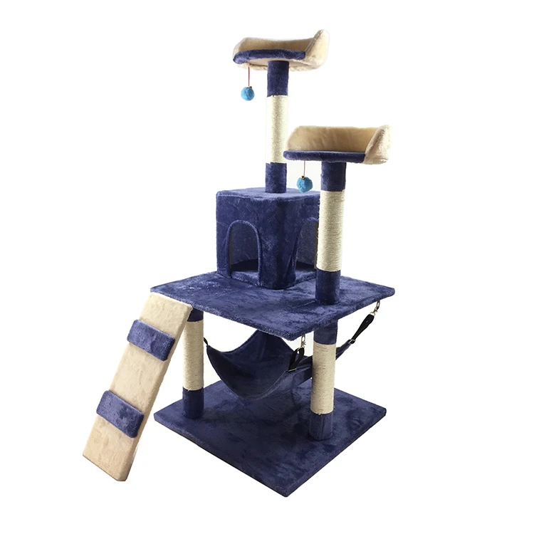 Wholesale Indoor Multilayer Board Medium Pet Cat Climbing steps Frame Modern Cat Tree House
