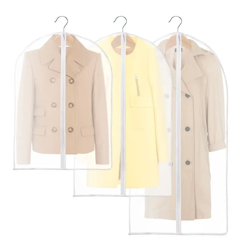 Clothes dust proof cover storage bag coat dust proof cover hanging bag sorting clothes clothing suit cover garment bag