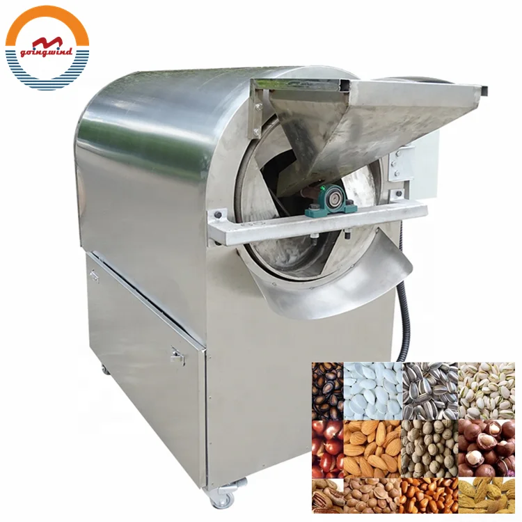 Automatic electric sunflower seeds roasting machine auto gas roasted sunflower seed roaster equipment machinery price for sale