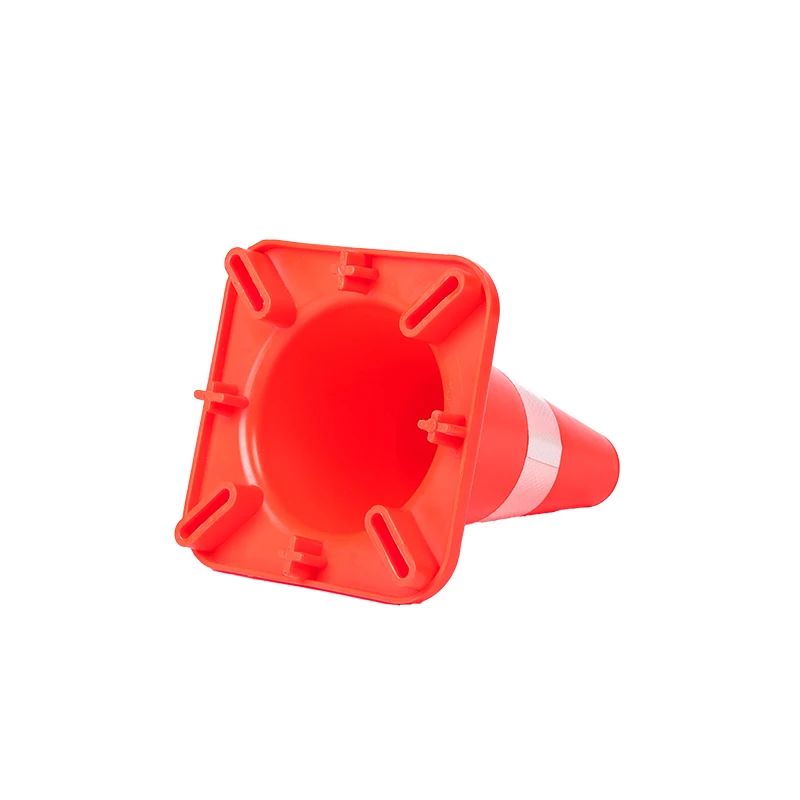 Custom Colorful Caution 30cm Durable Pvc Reflective Road Traffic Cone For Footpaths