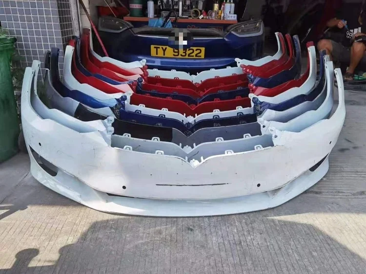 Original used car parts front bumper skin 1077925 for tesla model s body kit