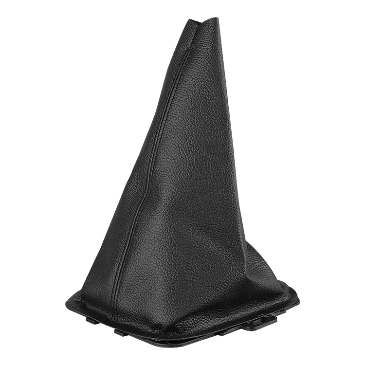 Leather Black Shift Lever Boot Gaiter Cover Replacement Shift Knob Cover For Ford Fiesta B6 2008-2022