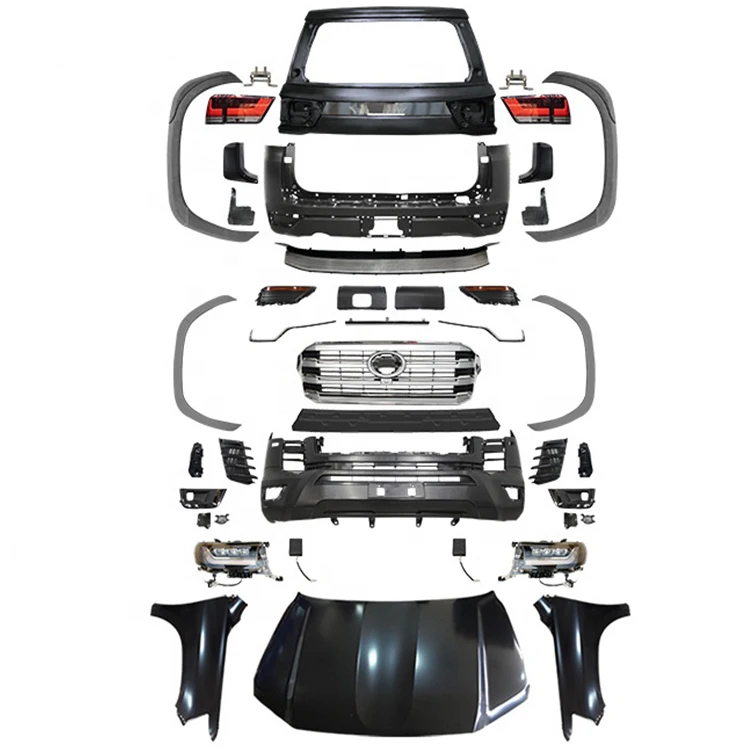 LC200 обновление до LC300 2022 Комплект кузова для лица Toyota Land Cruiser landcruiser bodykit 2008-2015