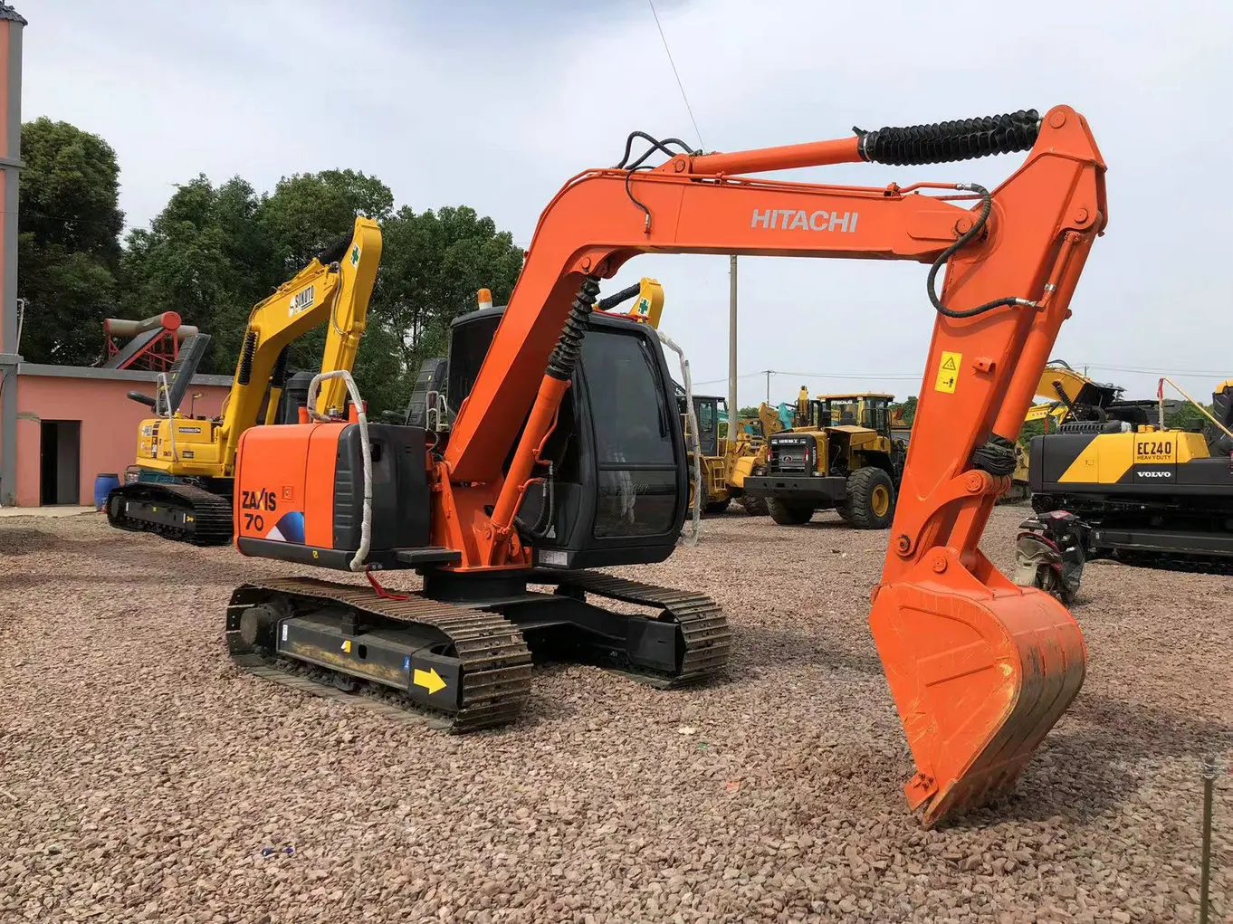 Японский оригинальный ZX70-5A Подержанный мини-экскаватор 7 тонн Hitachi ZX70 гусеничный экскаватор ZX70-5 хорошего качества по низкой цене для продажи