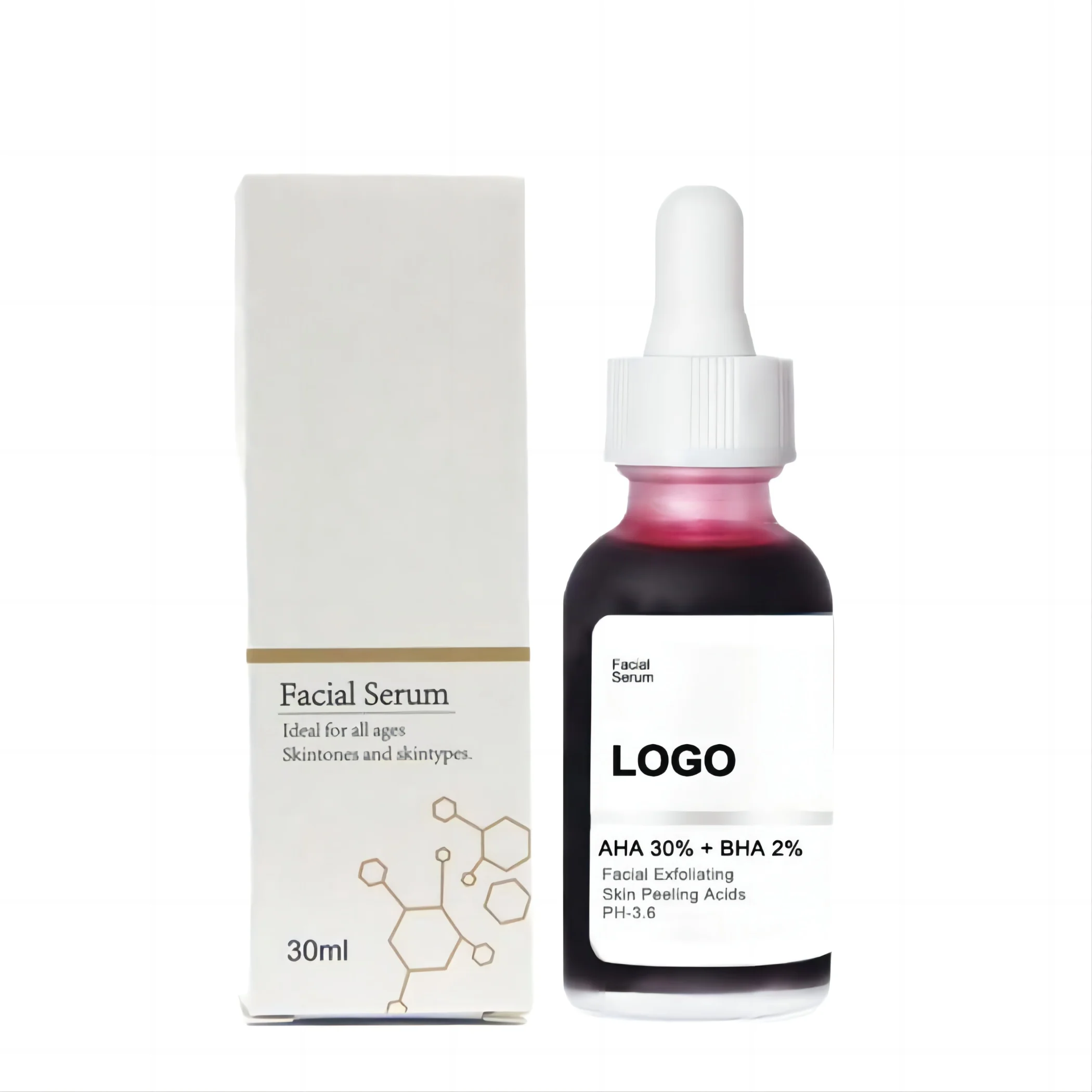 Hot Sale Niacinamide 10% zinc 1% Peeling Solution Salicylic Acid 2% Serum