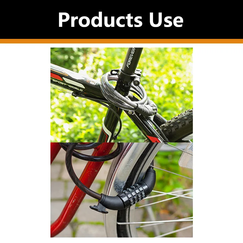 Professional Mountain Bike Disc Combination Bolt Gate Lock Iron Lock/Padlock With High Quality