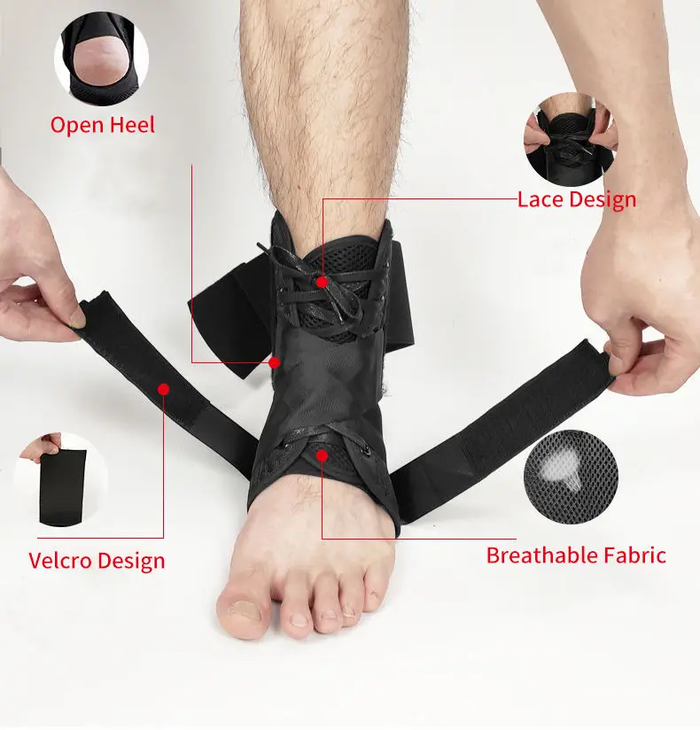 Light Weights Adjustable Orthosis Brace Protection Ankle Support For Men Women Children