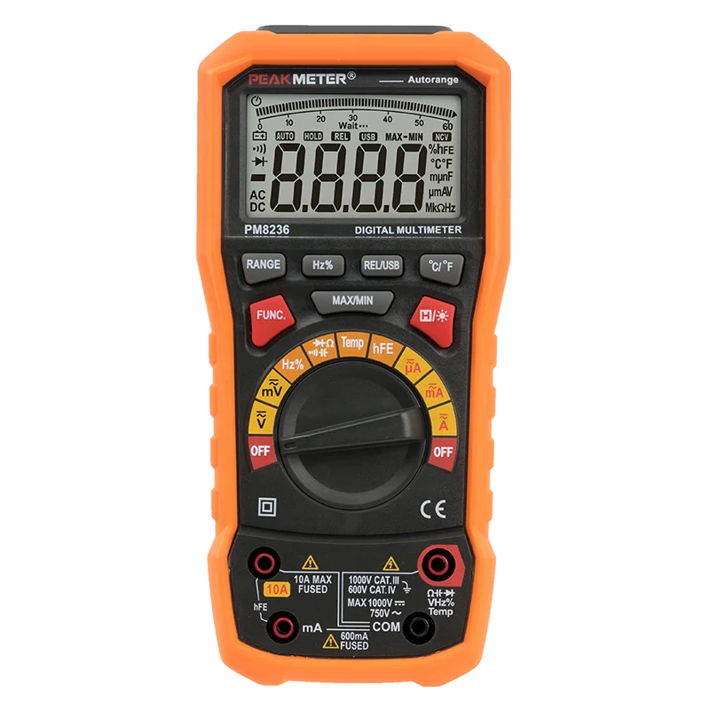 Professional Automatic auto range Digital bench top Multimeter With T-RMS USB interface standard measurement