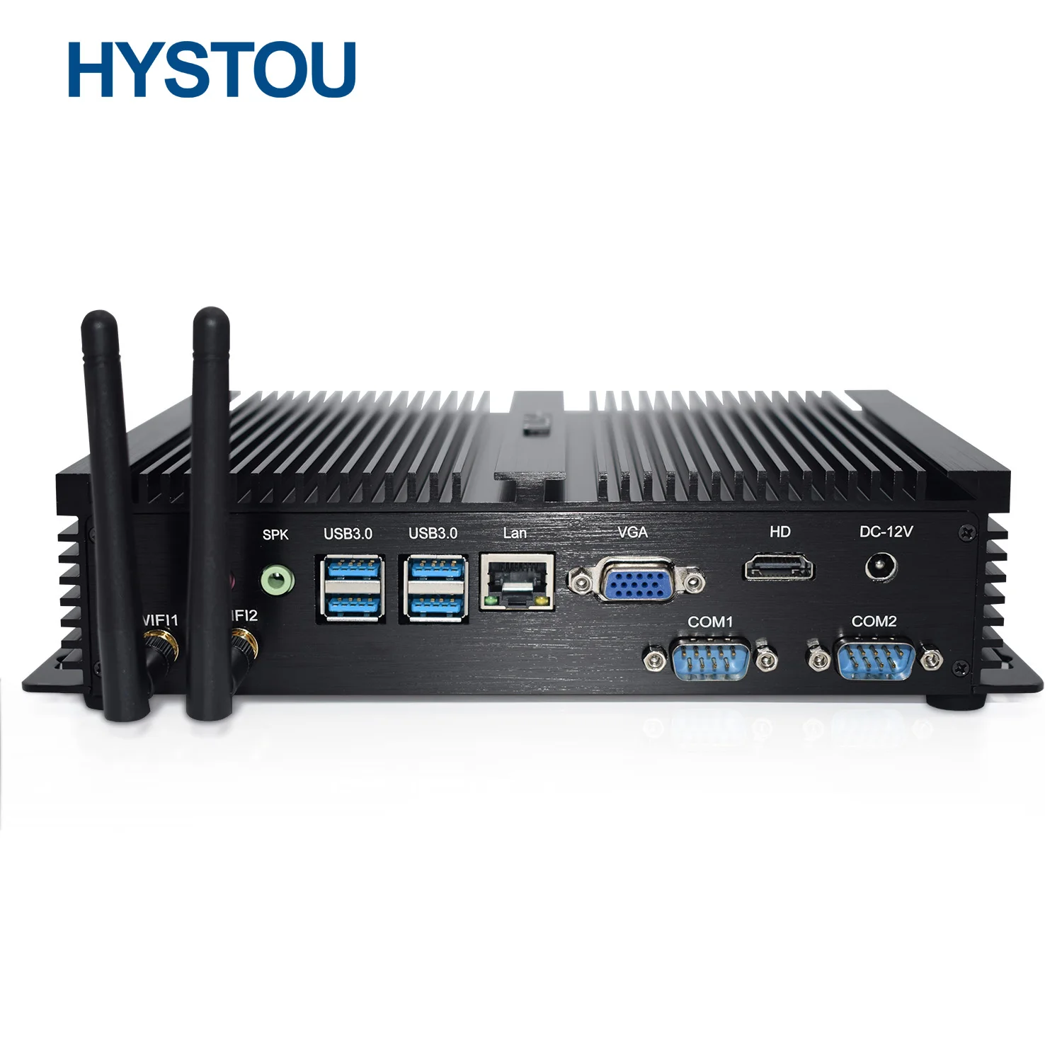 HYSTOU дешевые компьютерные настольные компьютеры Win10 i5 4200u прочный безвентиляторный промышленный