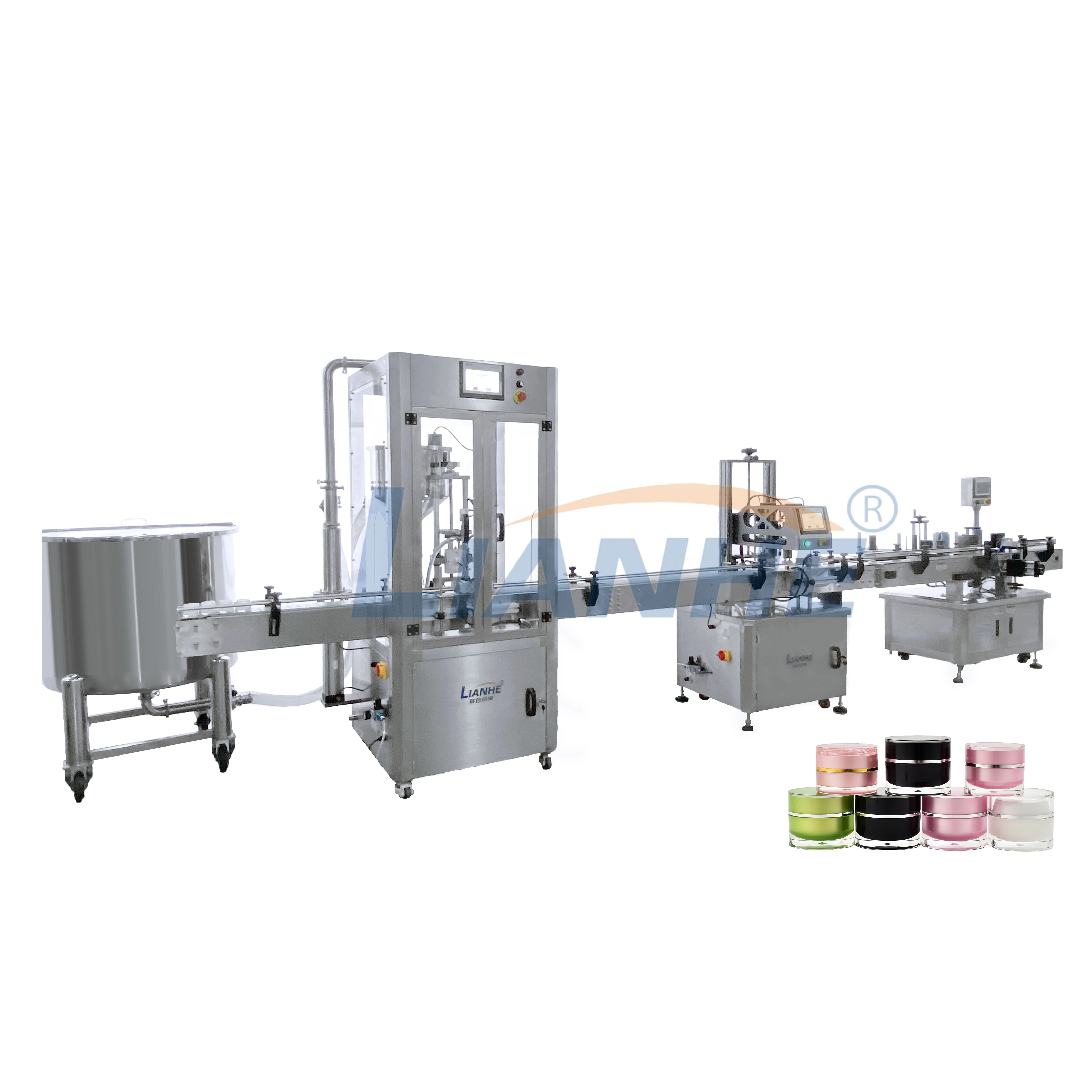 Viscous Liquid Filler Automatic Mayonnaise Jar Face Cream Filling Machine For Food And Cosmetic With Heating System
