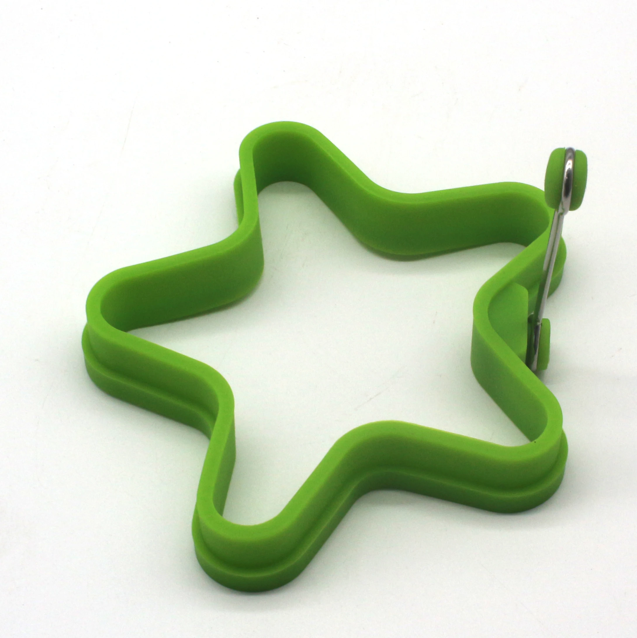 Hot Sale Food Grade Silicone Kitchen Utensils Star Shape Silicone Egg Rings Mold