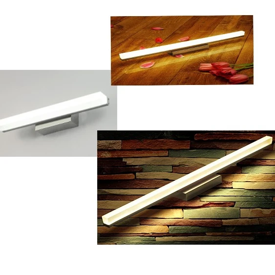 Led Waterproof IP44Adjustable Light Led Bathroom Mirror Front Lamp Wall Surface Mount Make Up Vanity Light