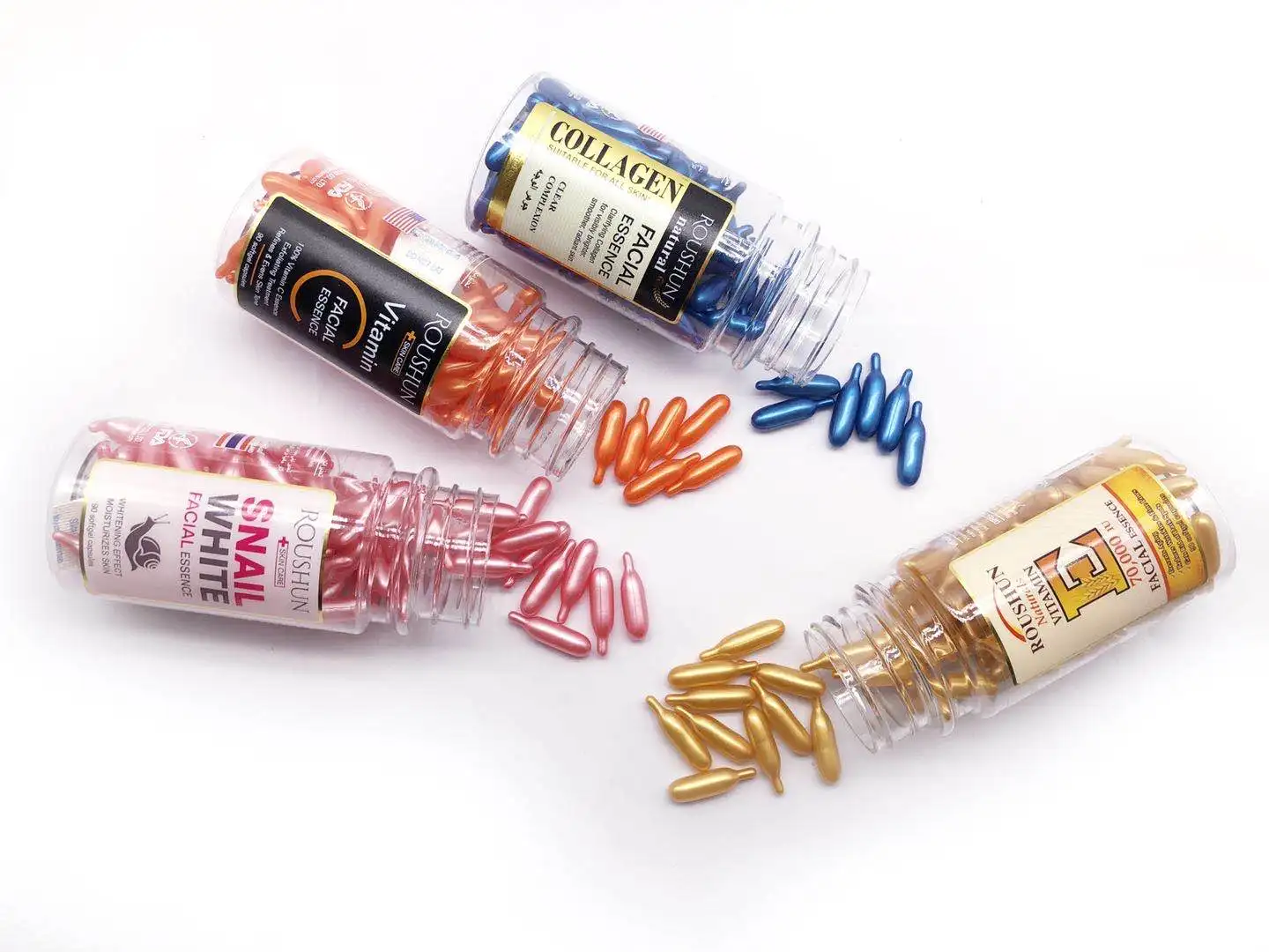 Anti-aging Vitamin C, E and collagen Serum Capsule for Skin Care vitamin e capsules