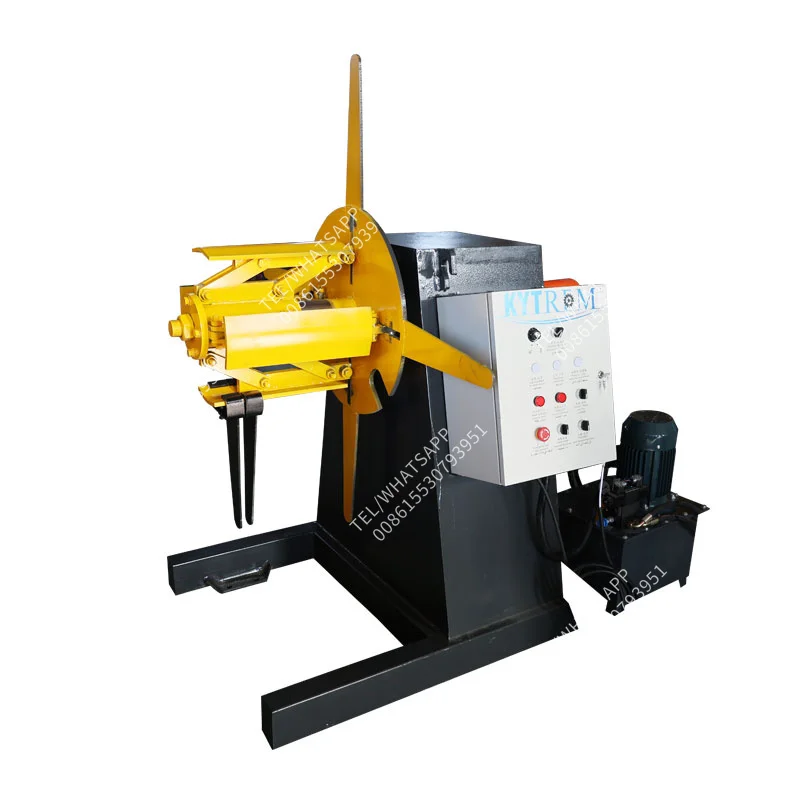 3 ton  decoiler using together with roll forming machine for metal coil