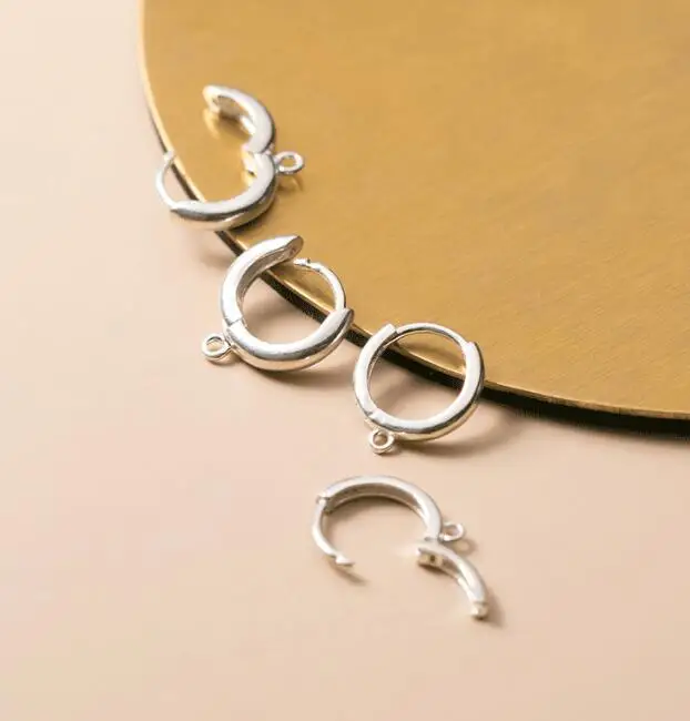 NANA high quality 925 sterling silver 11.5mm earring hook findings