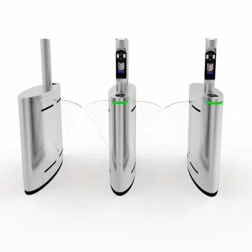 Rfid Card Entrance Access Control Flap Barrier Turnstile Gate With Face Recognition