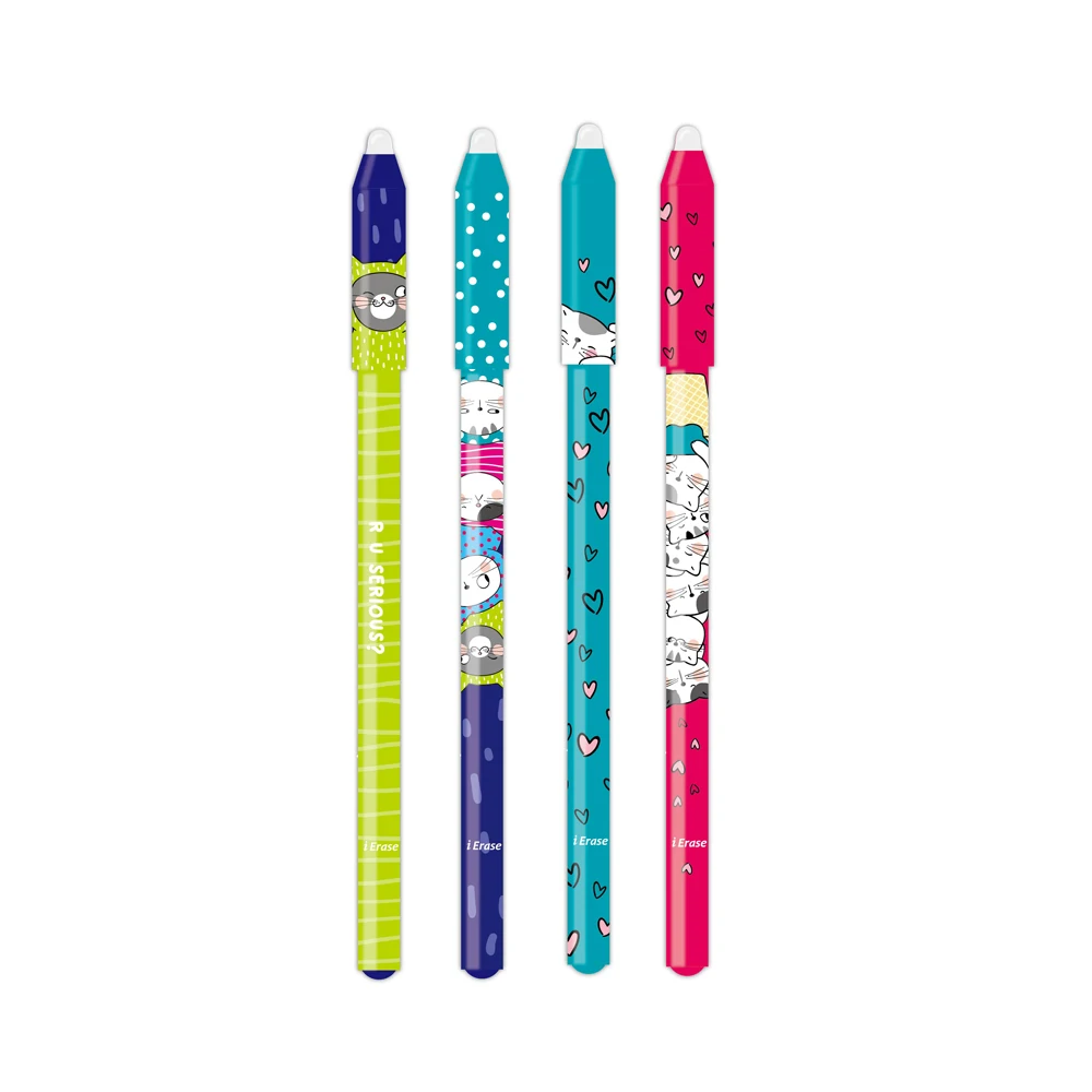 M&G Erasable Gel Pen Crystal Blue 0.5mm with Eraser Needle Point