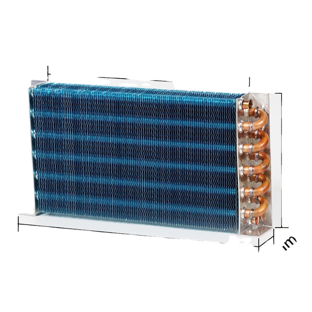 Mini Refrigerator  and water dispenser Condenser 255*47*160mm Copper Aluminum Tube
