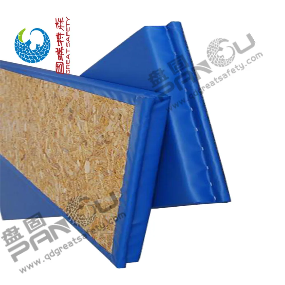 2023 New Designed wall padding anti collision soft wall pad PVC leather epe foam wood back manufacturer wall protection pad