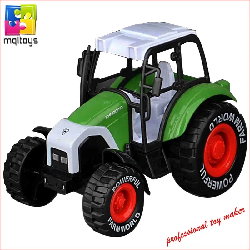 1:32 powerful pull back toy diecast tractor truck RED & GREEN