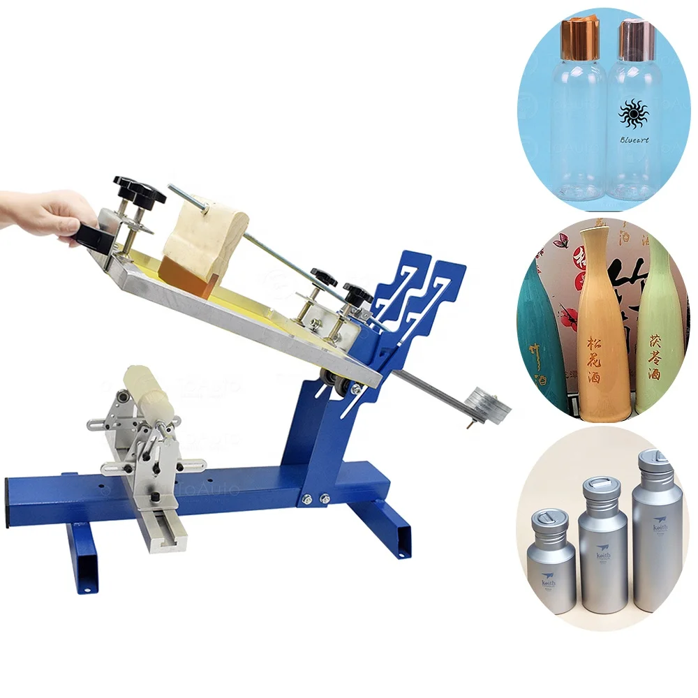 
Manual Cylinder Screen Printing Machine For Mug Bottle Silk Screen Press Printer 