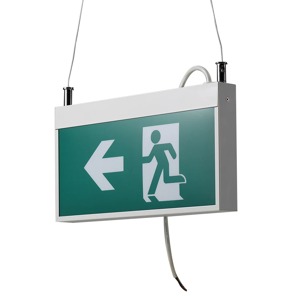 Customize Maintained More than 3hours Li-ion battery 7.4V/2.0Ah  LED Fireproof Light emergency exit signs