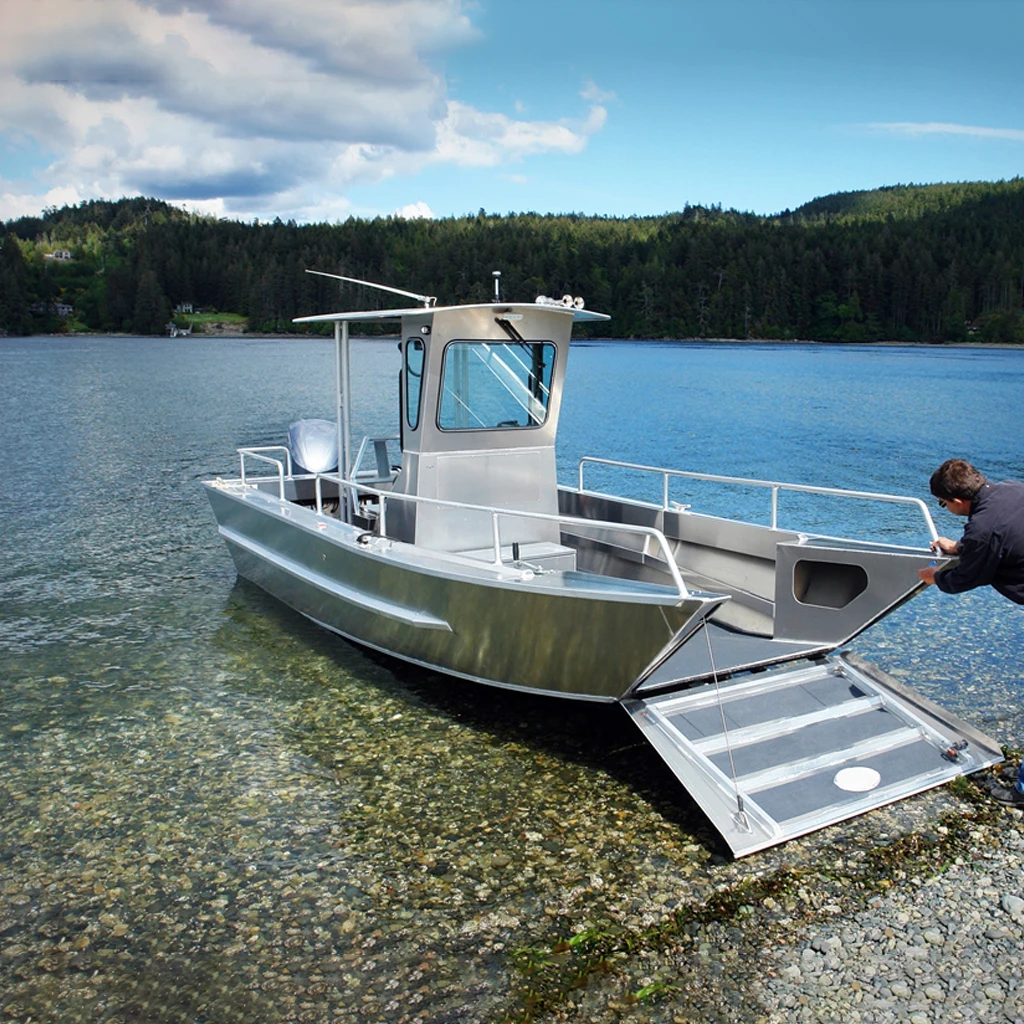 2023 Kinocean 6.4m Convenient Landing Craft Boat With 4mm Aluminum 5052 OEM Accepted