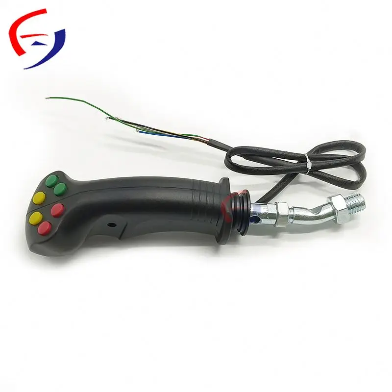 Operating Handle For Wood Grabbers, Agricultural Machines, Harvesters, Joysticks, Retrofitted Electric Controls, With 6 Buttons.