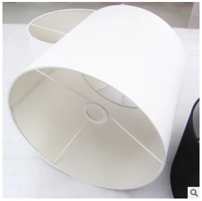YF-0038 Middle Eastern style downlight high-grade white cylindrical round flat cotton cloth lampshade