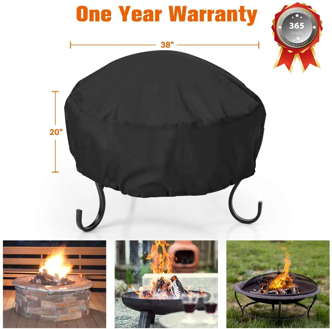 Selling well around the world Durable in use Heavy Duty Round Table FirePit Coveroutdoor
