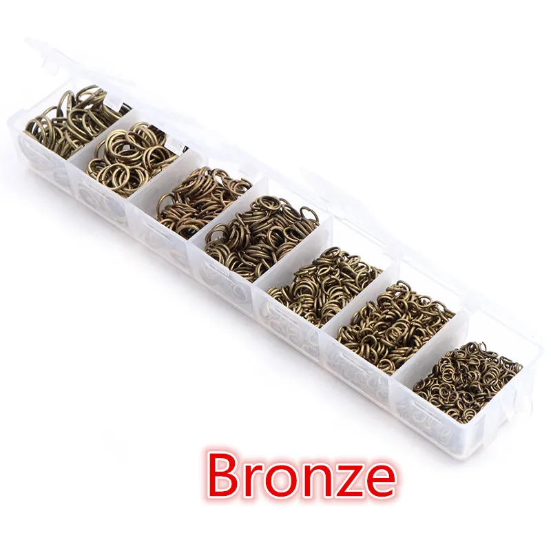 1450pcs/One Set Box 3 4 5 6 7 8 10mm 8 Colors Open Jump Rings Split Rings Link Loop For DIY Jewelry Making Findings Connector