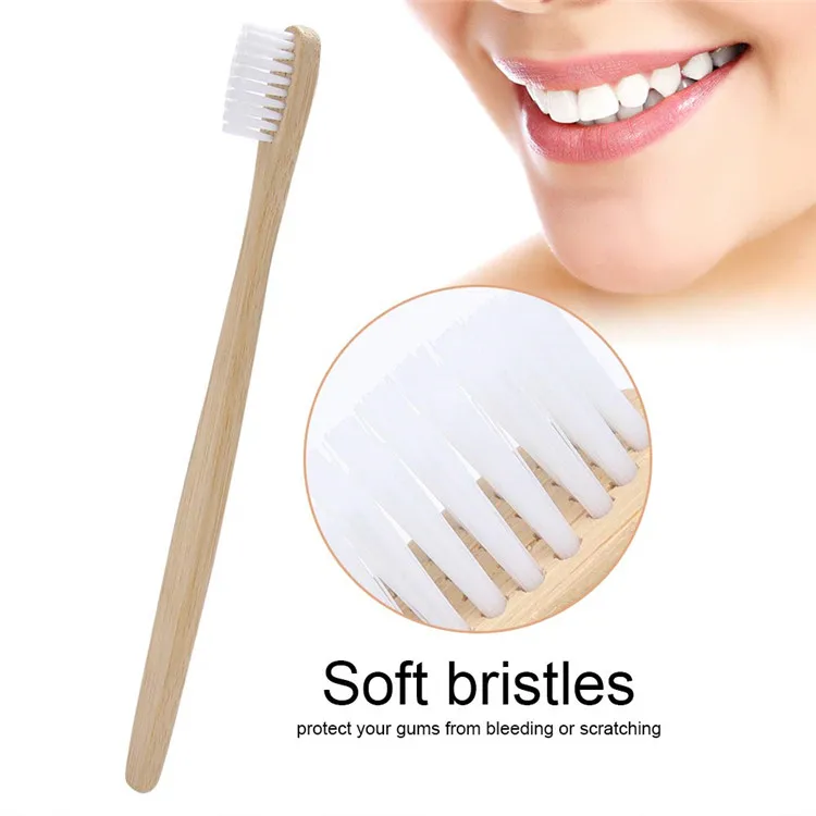 New Design High Quality Free Sample ECO Friendly 100% Biodegradable Natural Organic Bamboo Tooth Brush Toothbrush For Hotel