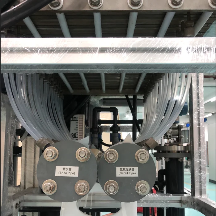 Hot sale diaphragm technology pure titanium Sodium hypochlorite 10% chlor alkali bleaching liquid detergent production plant