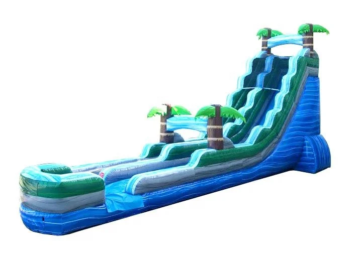 Jungle inflatable water slide with small slip and pool for children in cheap price