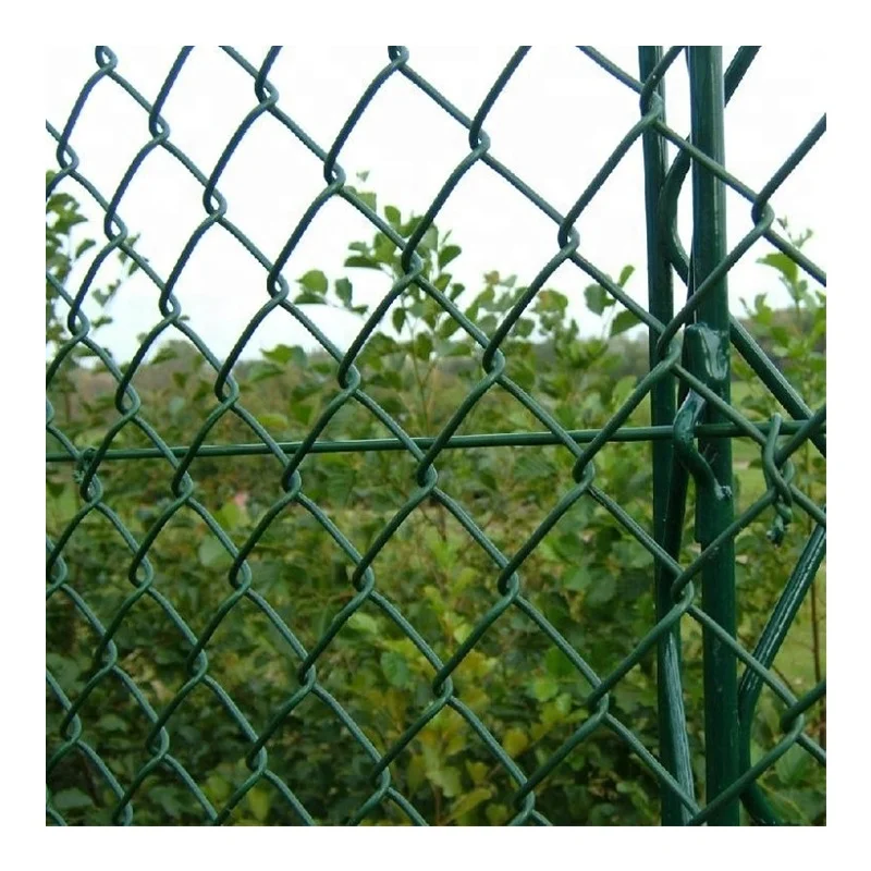 wholesale PVC coated 4mm chain link fence garden building fence
