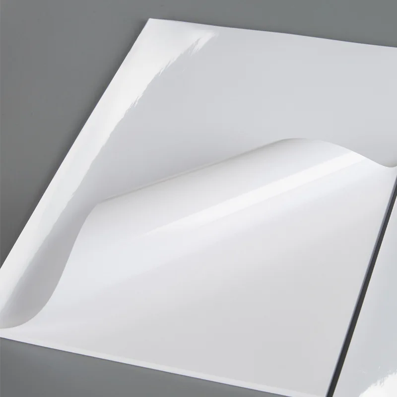 Custom adhesive labels holographic label material Inkjet printable pet sticker film vinyl stickers paper A4 sheet