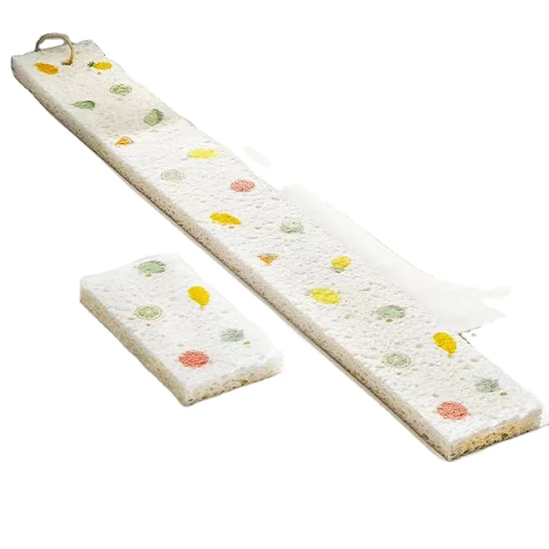 Long absorbent wood pulp cotton kitchen sink countertop water blocking washbasin water absorbing tool cleaning sponge wipe