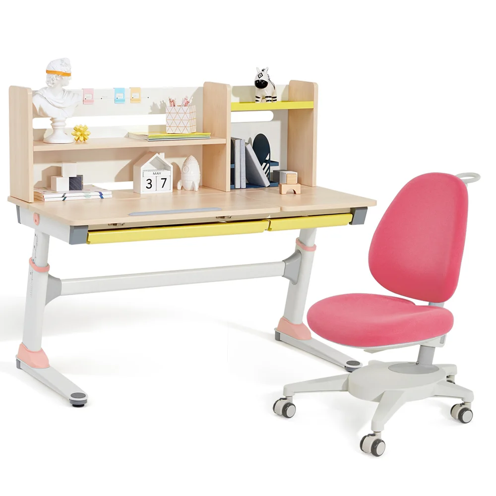 
 2m2kids factory wholesale writing table for kids with bookshelf and drawer children bedroom furniture  