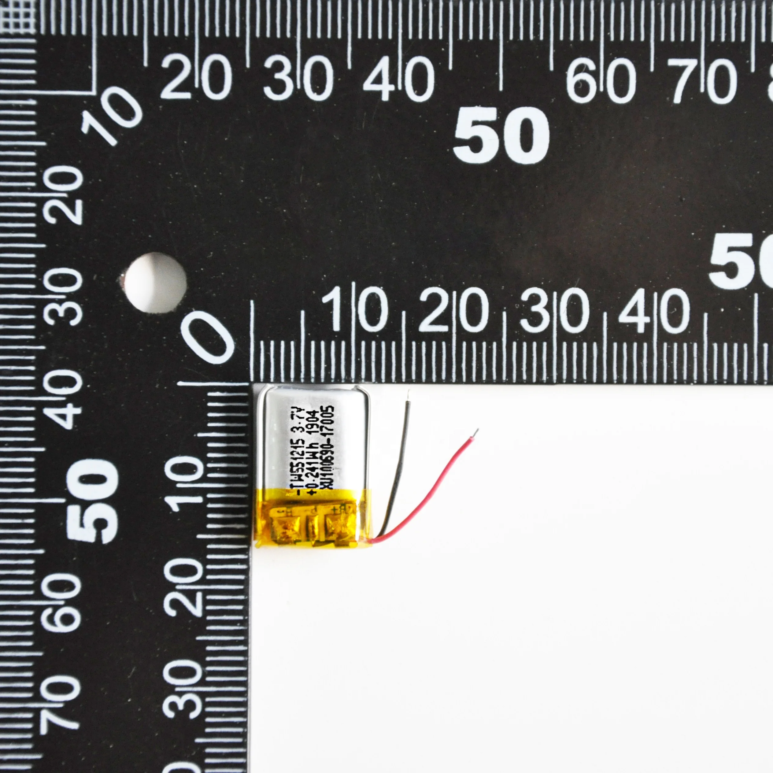 Taiwoo Factory 551215 Li-ion Lipo Battery 65mah Rechargeable 3.7V Silver KC Customized by Customer 500 Times