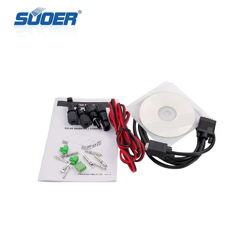 Suoer 120v/240v 48v 12kw Split phase solar inverter pure sine wave inverter with WIFI monitoring for home use for American