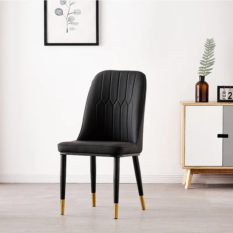
Nordic restaurant velvet dining chair modern minimalist living room dining chair 