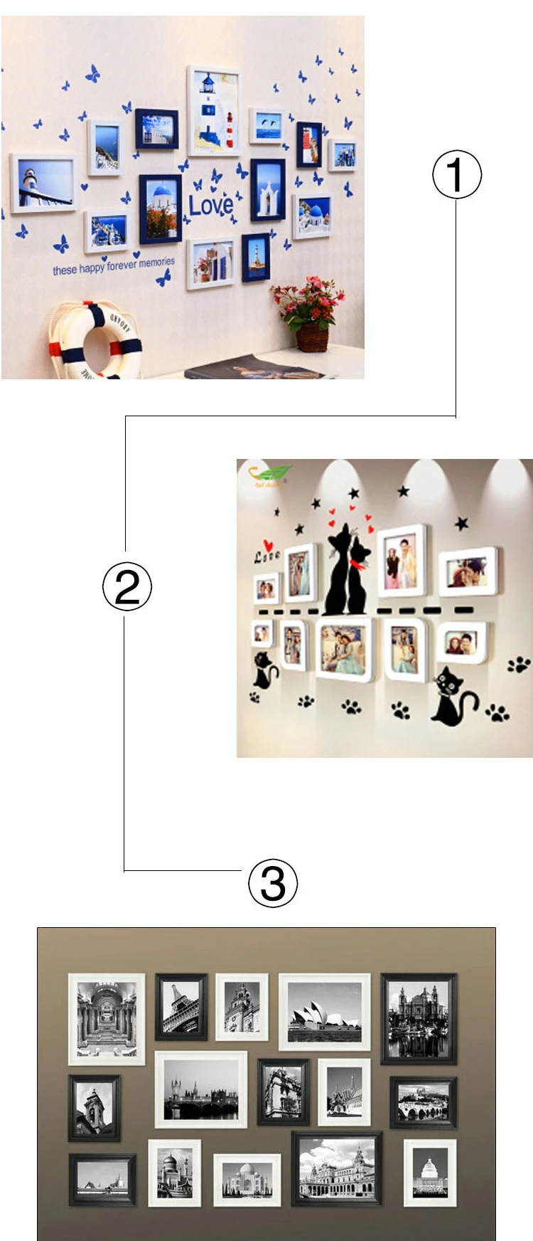 Metal Durable Sofa Bed Connector Furniture Accessories Wall Mounted Bracket Photo Picture Frame Hanger Hook