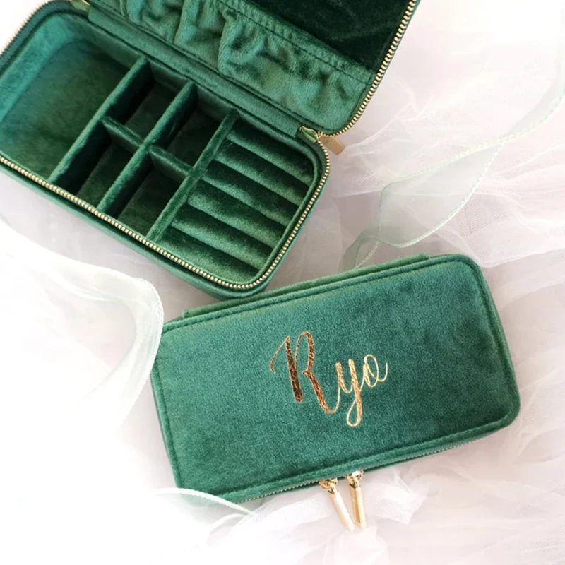 Wholesale Price Travel Jewelry Box Custom Logo Luxury Soft Leather Jewelry Box Jewelry Accessories Portable Travel Jewellery Box