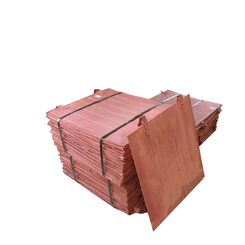 Wholesale pure copper cathodes plates lower price in stock