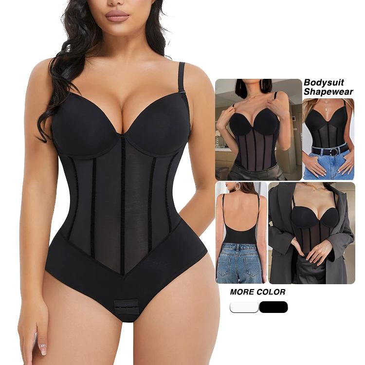 Hexin Fashion 2023 Wholesale High Quality Cheap Transparency Lace One Piece Thong Sexy Lingerie Women