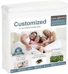 Factory custom waterproof mattress protector moisture proof cover bed cover fitted sheet