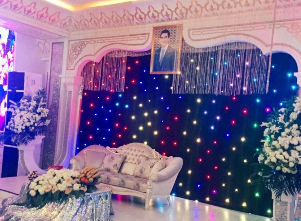 RGB 324 шт. светодиодный фон со звездами ткань звездное небо занавес DMX512 управление для сцены паба DJ свадебное шоу