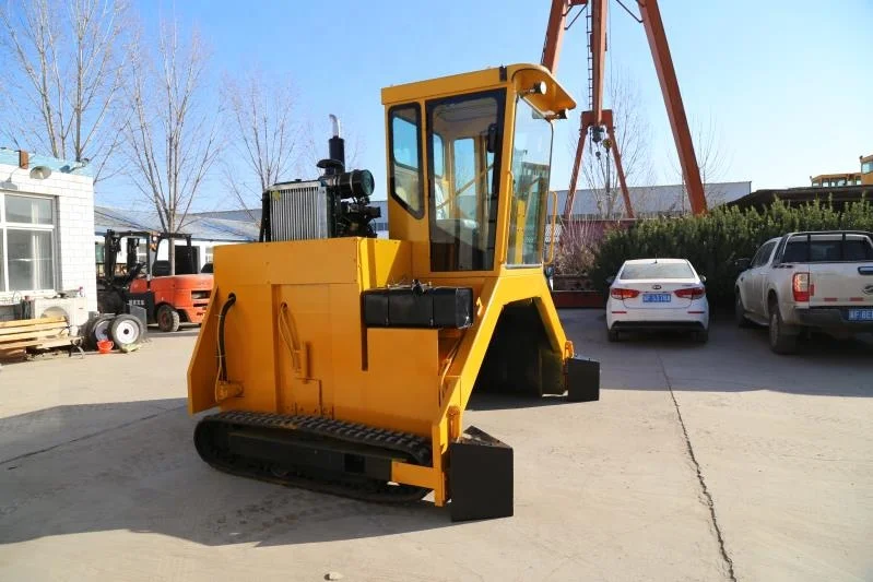 Bio Compost Turner Making Machines Organic Mushroom Mixing Fertilizer Waste Composting Machine