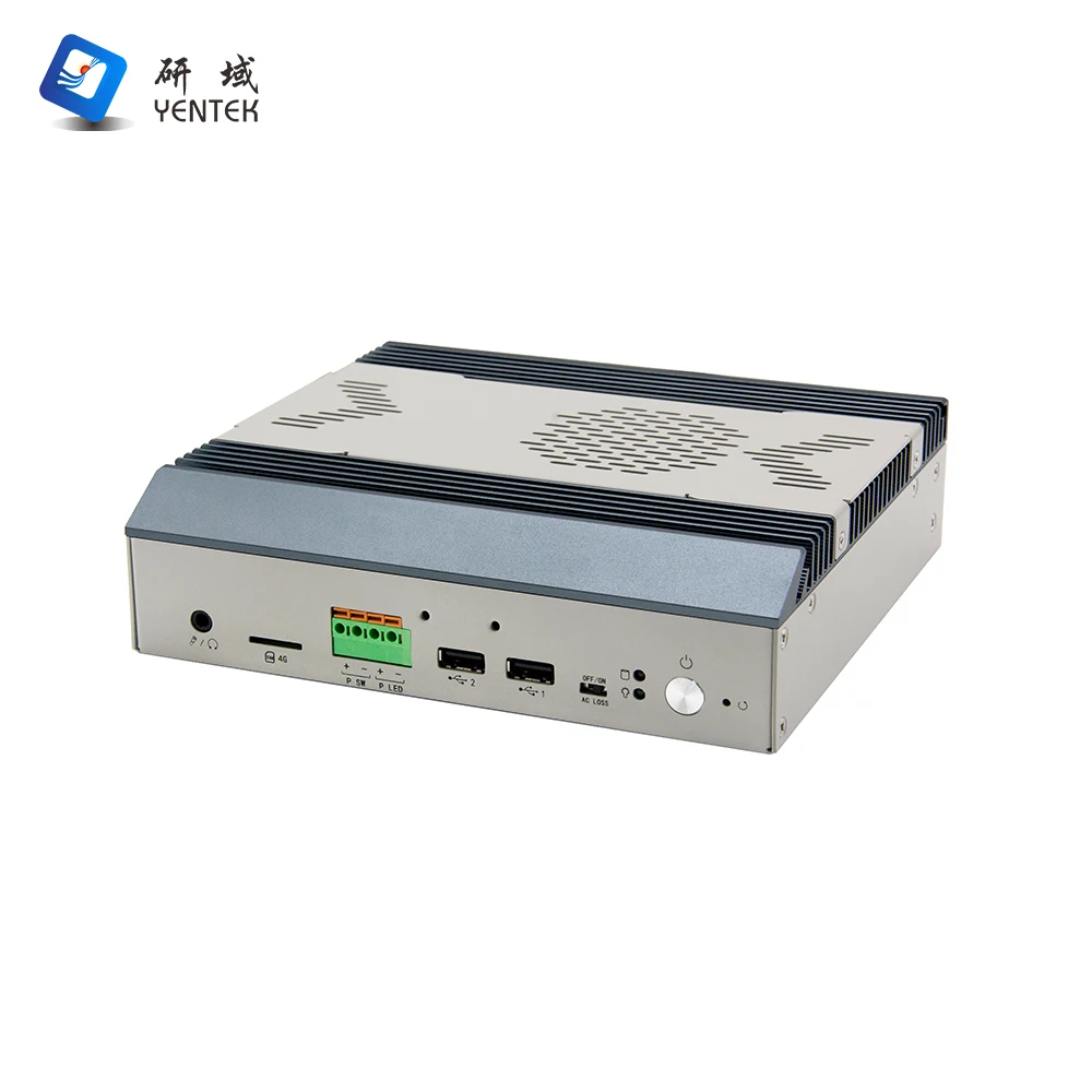 Embedded Intel i5 1235U i7 1255U Desktop Industrial PC 2 DDR4 MSATA M.2 VGA 2 HD 2 RJ45 LAN 2 RS232 COM Fanless Linux Win10